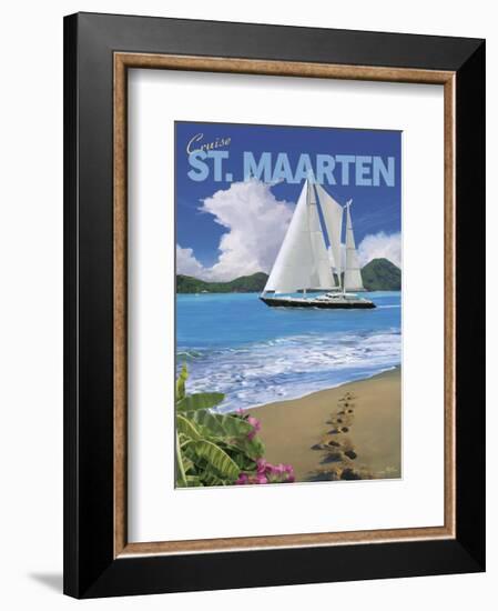 Cruise St. Maarten-Kem Mcnair-Framed Art Print