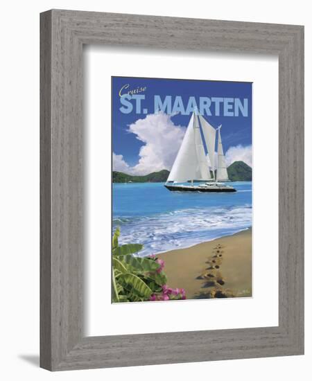 Cruise St. Maarten-Kem Mcnair-Framed Art Print
