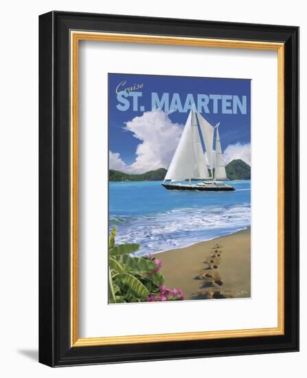 Cruise St. Maarten-Kem Mcnair-Framed Art Print