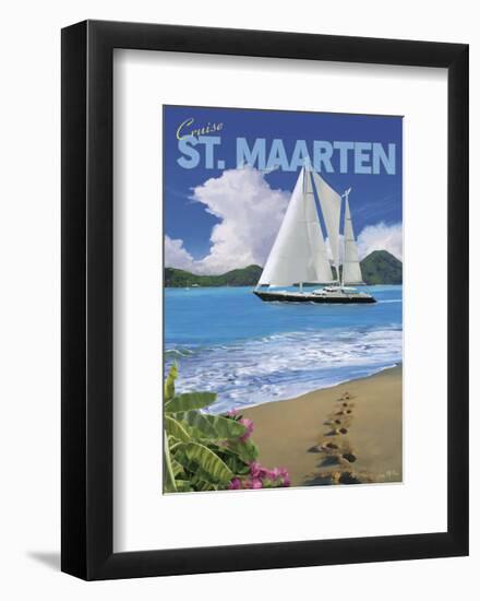 Cruise St. Maarten-Kem Mcnair-Framed Art Print