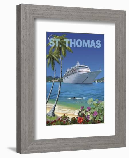 Cruise St. Thomas-Kem Mcnair-Framed Art Print