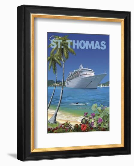 Cruise St. Thomas-Kem Mcnair-Framed Art Print