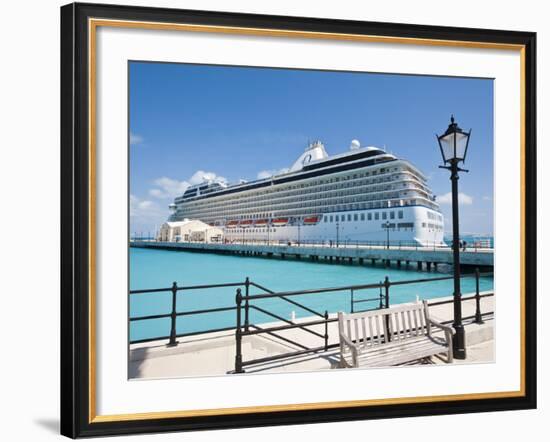 Cruise Terminal in the Royal Naval Dockyard, Bermuda, Central America-Michael DeFreitas-Framed Photographic Print