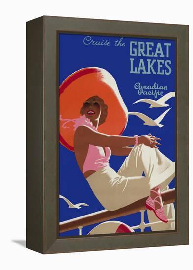 Cruise the Great Lakes Canadian Pacific-null-Framed Premier Image Canvas