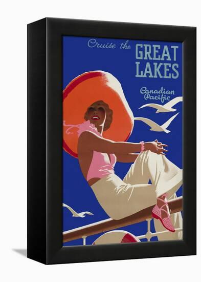 Cruise the Great Lakes Canadian Pacific-null-Framed Premier Image Canvas