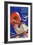 Cruise the Great Lakes Canadian Pacific-null-Framed Giclee Print