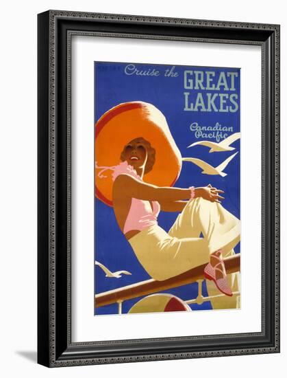 Cruise the Great Lakes-null-Framed Art Print