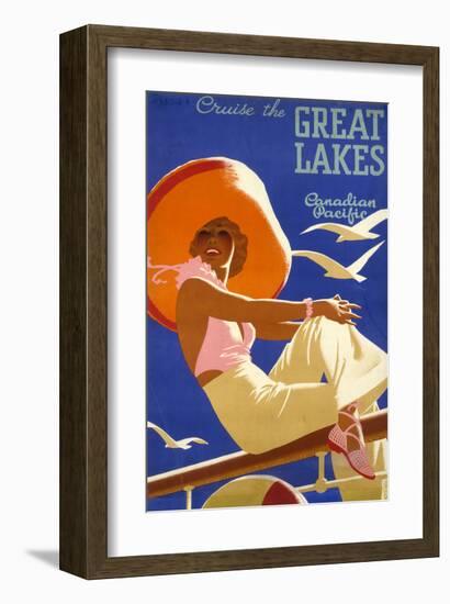 Cruise the Great Lakes-null-Framed Art Print