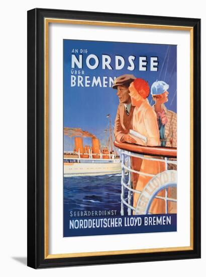 Cruise to the North Sea Via Bremen-null-Framed Art Print