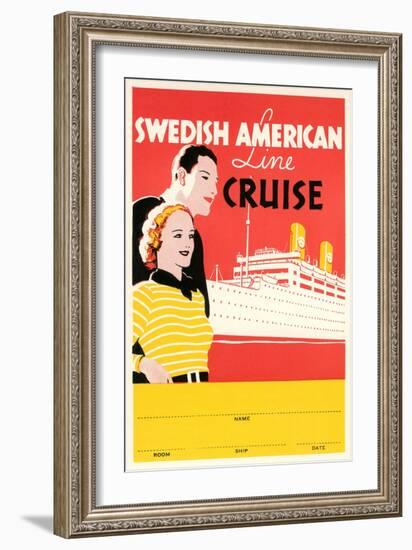 Cruise Travel Poster-null-Framed Art Print