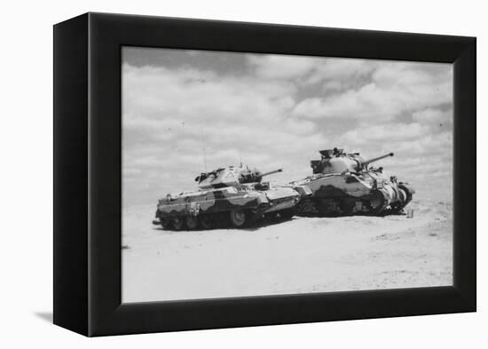 Cruiser and Sherman?, 1943 (B/W Photo)-null-Framed Premier Image Canvas