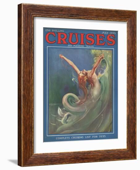 Cruises, Mermaids Magazine, UK, 1930-null-Framed Giclee Print