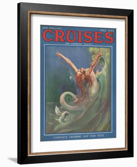 Cruises, Mermaids Magazine, UK, 1930-null-Framed Giclee Print