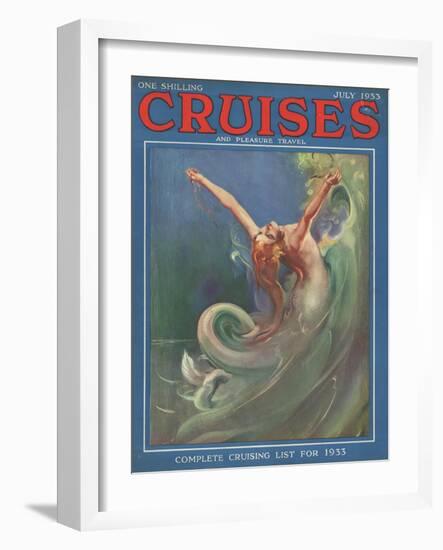 Cruises, Mermaids Magazine, UK, 1930-null-Framed Giclee Print