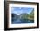 Cruiseships Moored at the Head of Geirangerfjord by the Village of Geiranger, Norway, Scandinavia-Amanda Hall-Framed Photographic Print