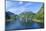 Cruiseships Moored at the Head of Geirangerfjord by the Village of Geiranger, Norway, Scandinavia-Amanda Hall-Mounted Photographic Print