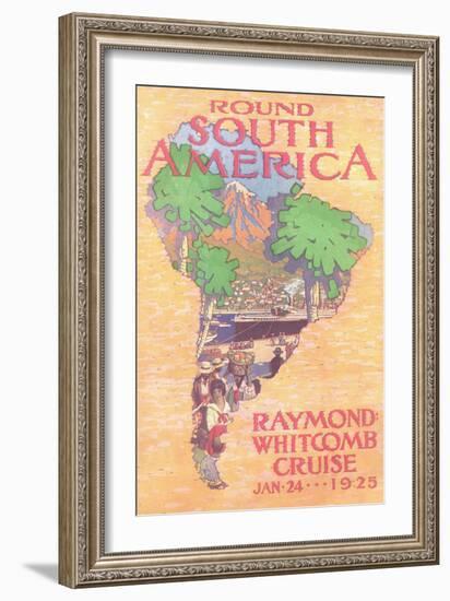 Cruising Round South America--Framed Art Print