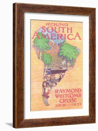 Cruising Round South America-null-Framed Art Print