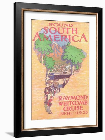 Cruising Round South America-null-Framed Art Print