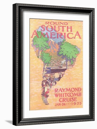 Cruising Round South America-null-Framed Art Print