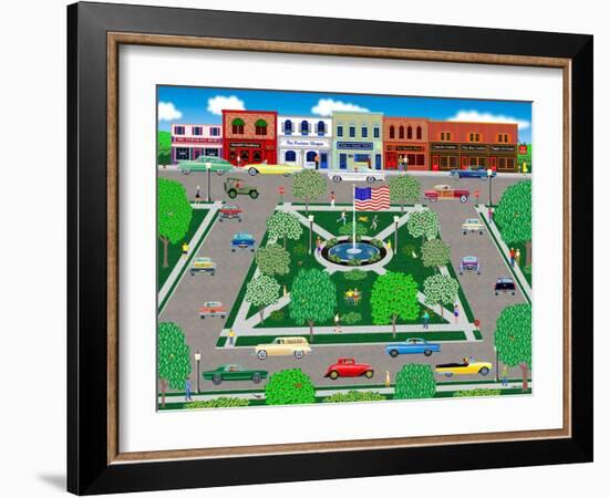 Cruising the Square-Mark Frost-Framed Giclee Print