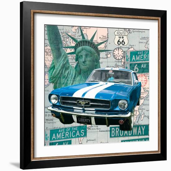 Cruising USA II-Linda Wood-Framed Giclee Print