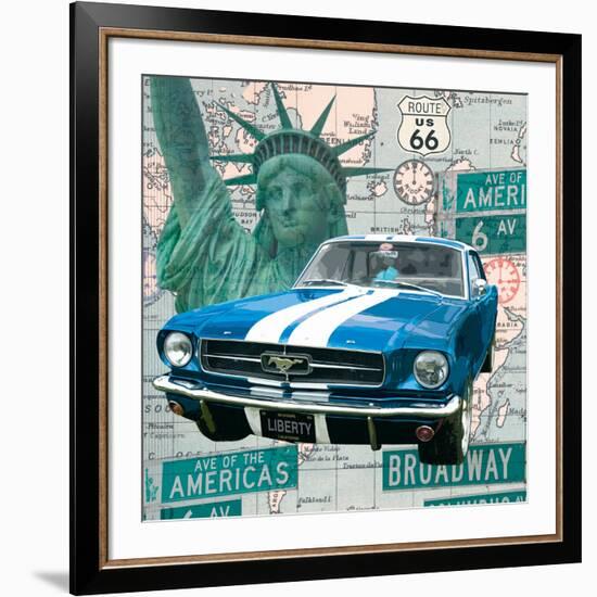 Cruising USA II-Linda Wood-Framed Giclee Print