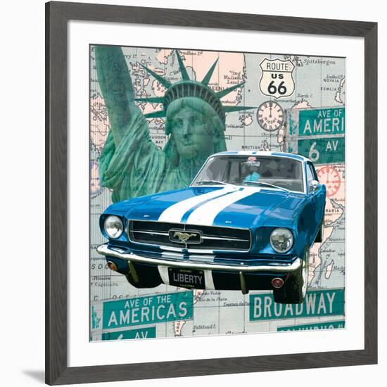 Cruising USA II-Linda Wood-Framed Giclee Print