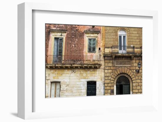 Crumbling Houses in the Baroque City of Lecce, Puglia, Italy, Europe-Martin-Framed Photographic Print