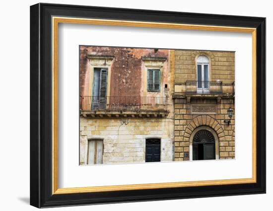 Crumbling Houses in the Baroque City of Lecce, Puglia, Italy, Europe-Martin-Framed Photographic Print