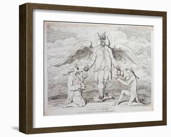 Crumbs of Comfort-James Gillray-Framed Giclee Print