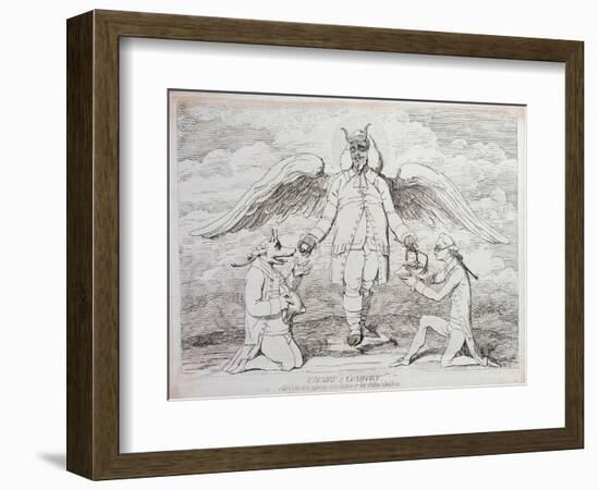 Crumbs of Comfort-James Gillray-Framed Giclee Print