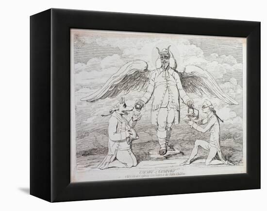 Crumbs of Comfort-James Gillray-Framed Premier Image Canvas