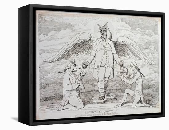 Crumbs of Comfort-James Gillray-Framed Premier Image Canvas