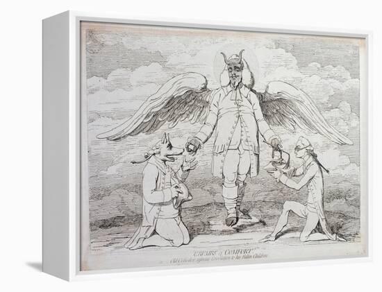 Crumbs of Comfort-James Gillray-Framed Premier Image Canvas