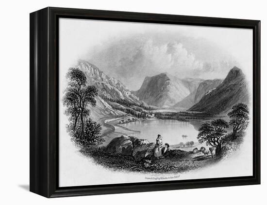 Crummock Water and Buttermere, Lake District-null-Framed Stretched Canvas