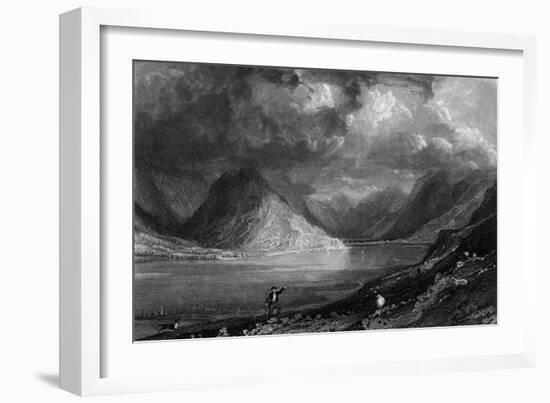 Crummock Water, Lake District-Thomas Allom-Framed Art Print