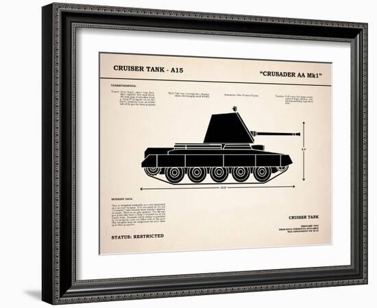 Crusader A15 Tank-Mark Rogan-Framed Art Print