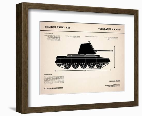 Crusader A15 Tank-Mark Rogan-Framed Premium Giclee Print