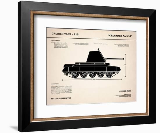 Crusader A15 Tank-Mark Rogan-Framed Premium Giclee Print