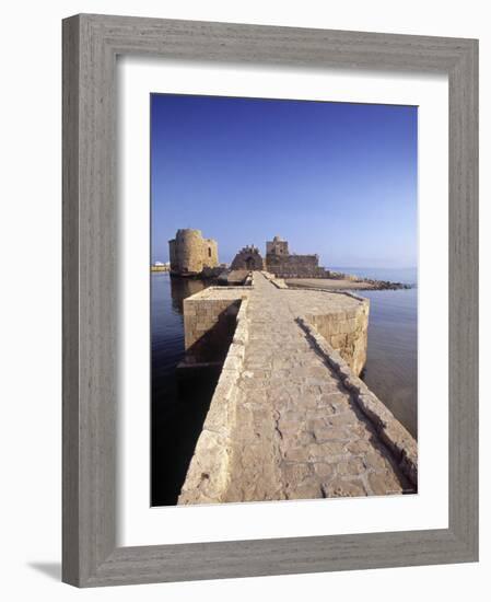 Crusader Castle, Sidon, Lebanon-Gavin Hellier-Framed Photographic Print