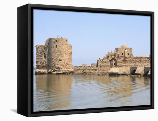 Crusader Sea Castle, Sidon, Lebanon, Middle East-Wendy Connett-Framed Premier Image Canvas