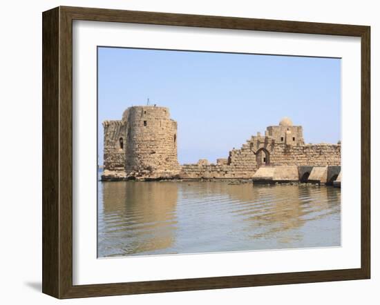 Crusader Sea Castle, Sidon, Lebanon, Middle East-Wendy Connett-Framed Photographic Print