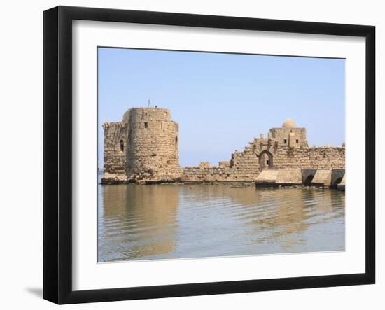 Crusader Sea Castle, Sidon, Lebanon, Middle East-Wendy Connett-Framed Photographic Print