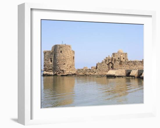 Crusader Sea Castle, Sidon, Lebanon, Middle East-Wendy Connett-Framed Photographic Print