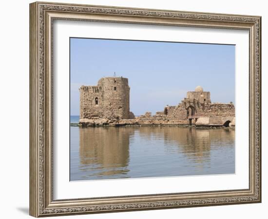 Crusader Sea Castle, Sidon, Lebanon, Middle East-Wendy Connett-Framed Photographic Print