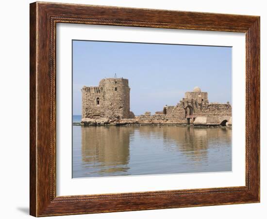 Crusader Sea Castle, Sidon, Lebanon, Middle East-Wendy Connett-Framed Photographic Print