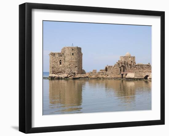 Crusader Sea Castle, Sidon, Lebanon, Middle East-Wendy Connett-Framed Photographic Print