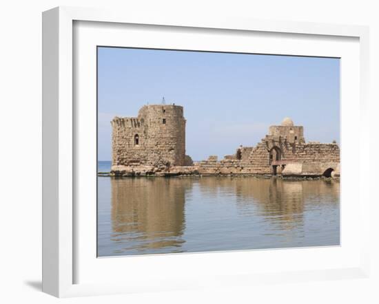 Crusader Sea Castle, Sidon, Lebanon, Middle East-Wendy Connett-Framed Photographic Print