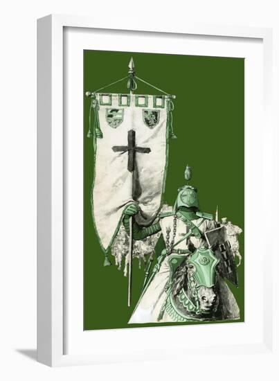 Crusader-Fortunino Matania-Framed Giclee Print